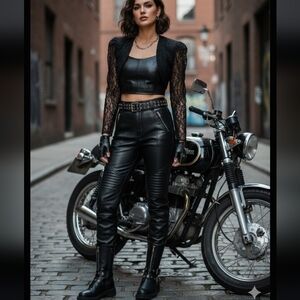 Vintage 80s Romantic Edgy Bolero Jacket